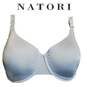 Natori Liquid Full Fit Contour Underwire Bra Blue 34DD